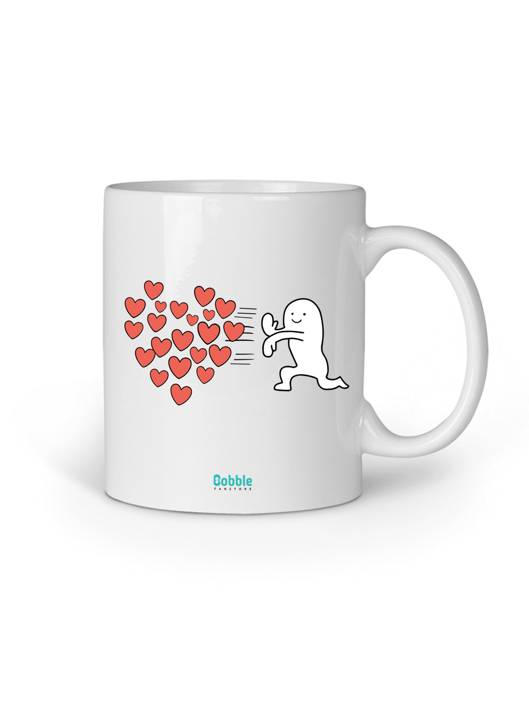 Heartfelt Coffee Mugs Set of 2 – Throwing Hearts & Loaded with Love Design – Perfect Gift for Couples