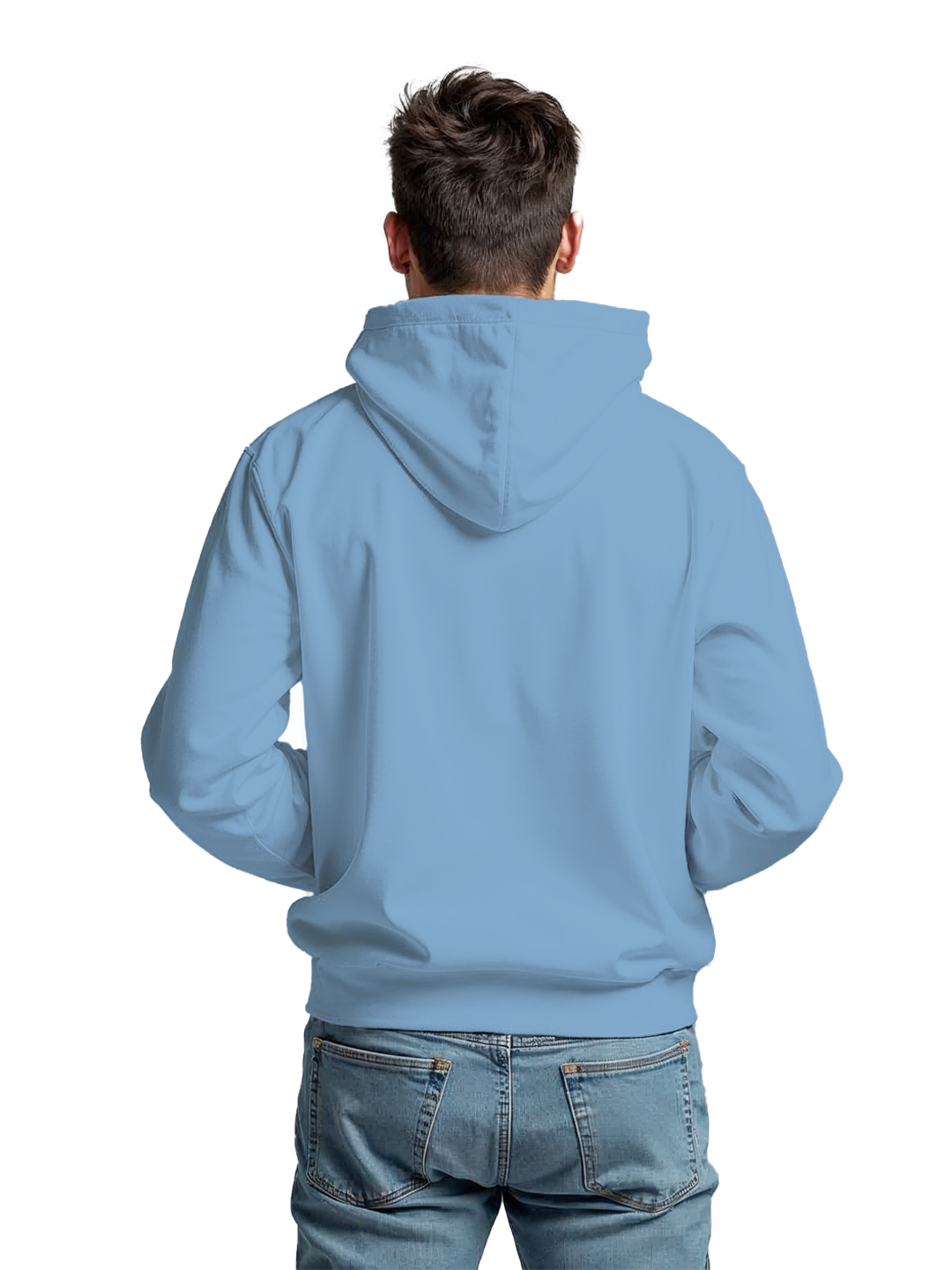 Blue Chill Hoodie with 'Slack Off' Text – Relaxed Fit, Comfortable Casual Hoodie for Men, Perfect for Lounging and Casual Wear