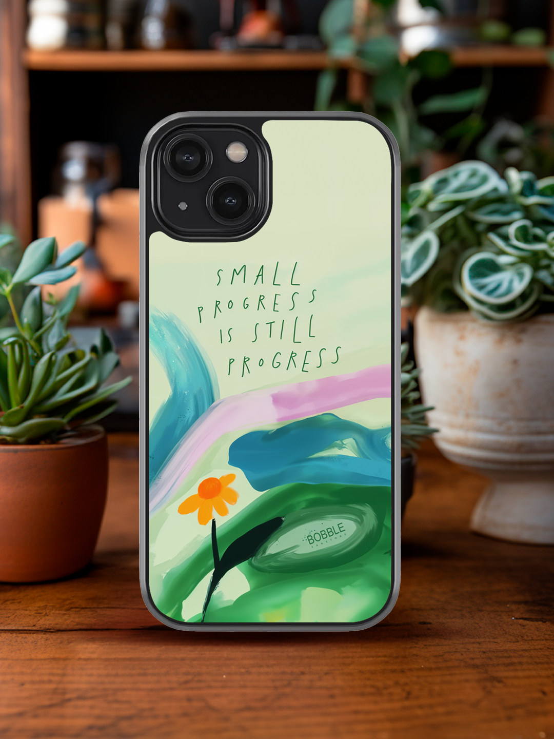 Small Progress is Still Progress Phone Cover | Paint Strokes Design