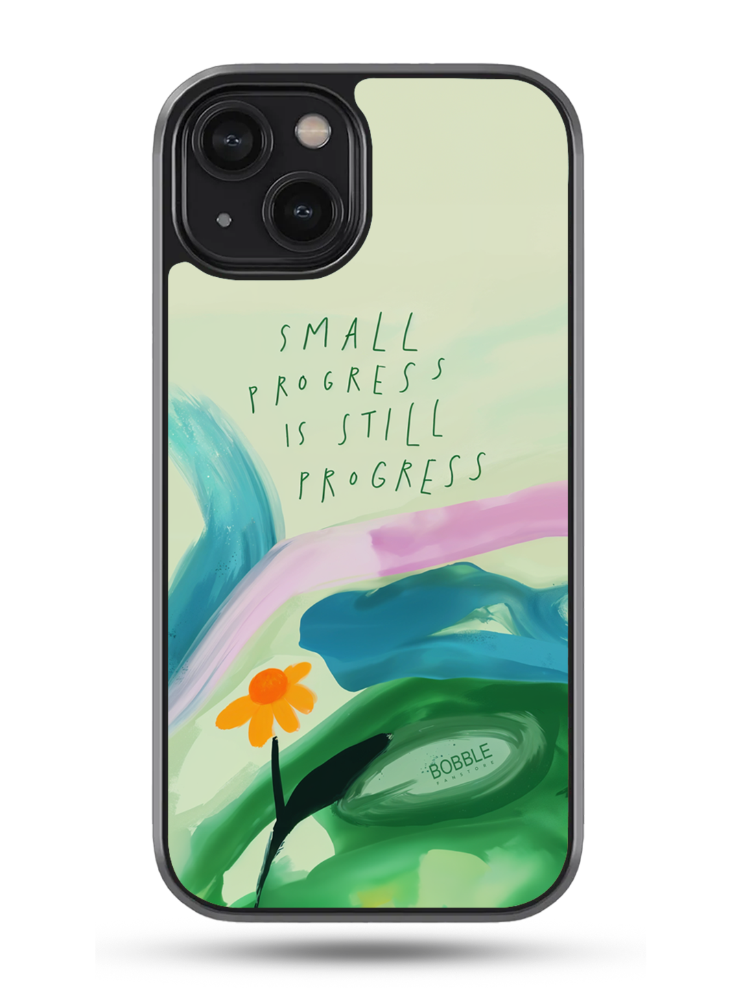 Small Progress is Still Progress Phone Cover | Paint Strokes Design