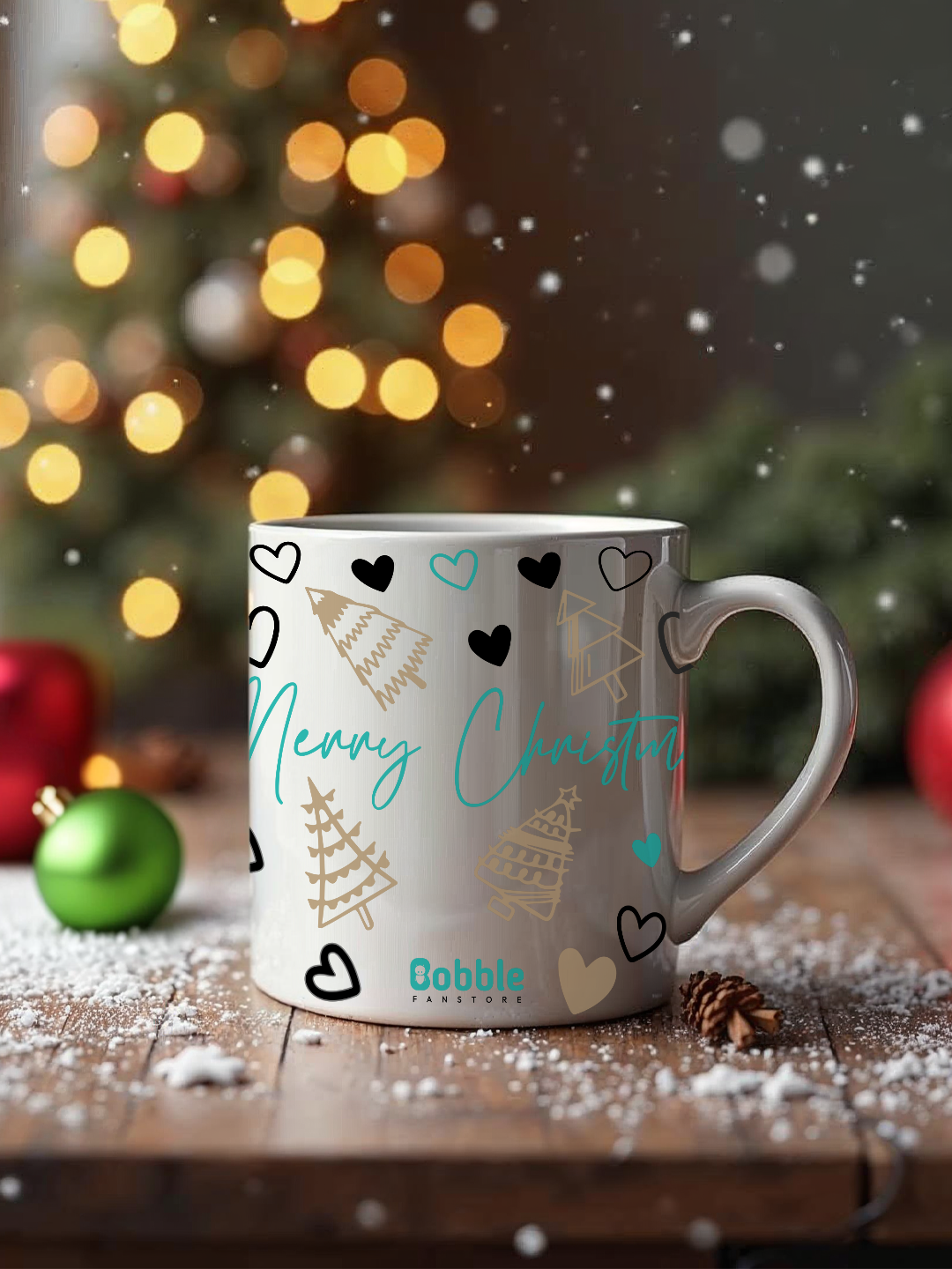 Merry Christmas Doodle Mug – Unique and Fun Holiday Gift