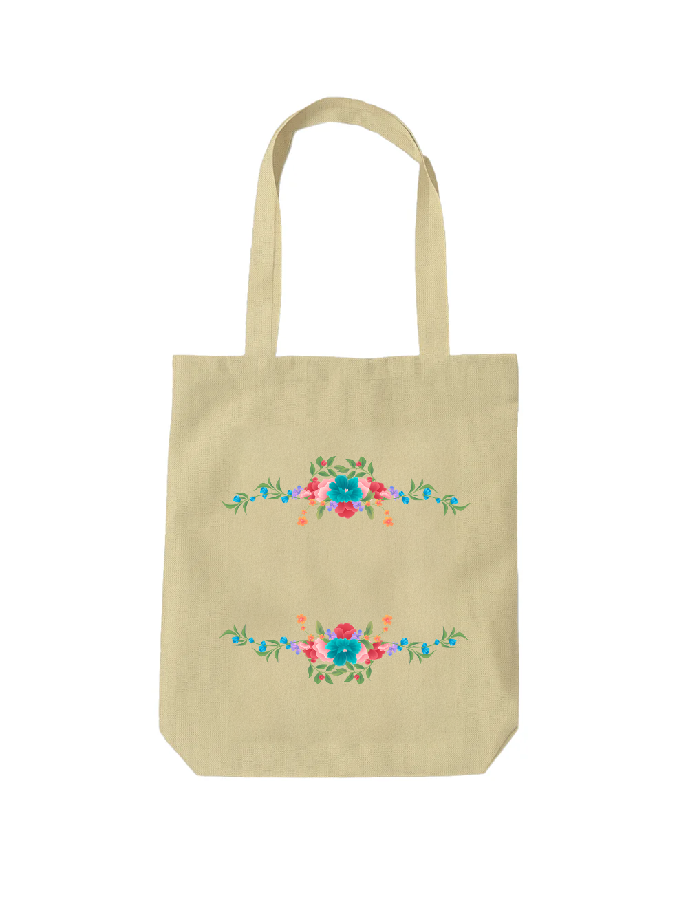 Personalized Flower Tote Bag