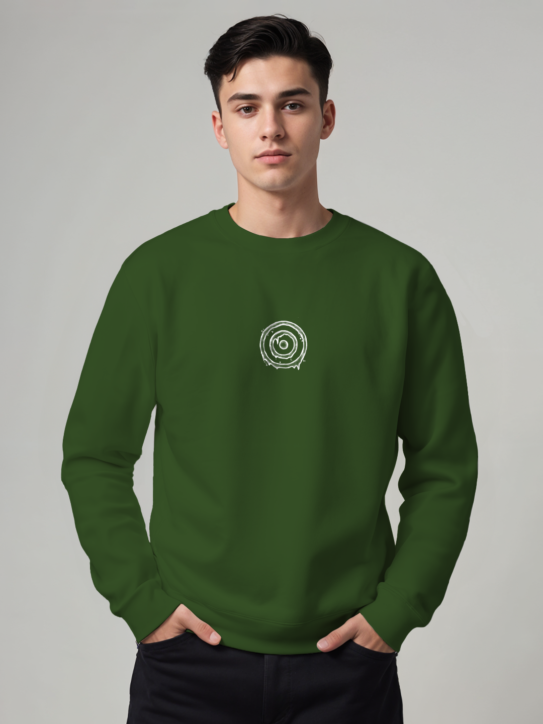 War Zone Studios Sweatshirt in Green - Unique Graphic Hoodie for Creative Souls For Men