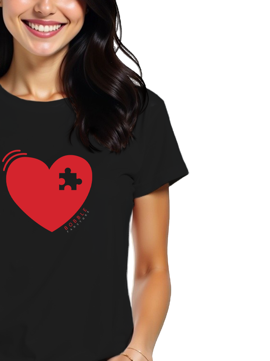 Matching Heart Puzzle T-Shirts for Couples – Black & White | Perfect Couple Tees