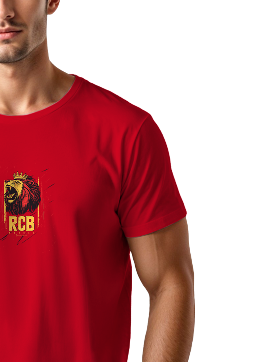 Men’s Red Cricket Fan T-Shirt | Comfortable Cotton Regular Fit | Sporty Supporters’ Tee | Game Day & Casual Wear